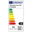 Tracon LFV60NW Védett fali LED lámpatest, porszórt, szürke