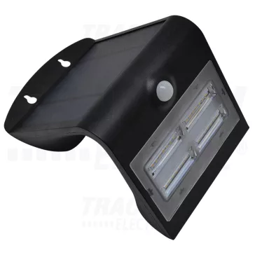   Tracon napelemes reflektor 3W 400lm 4000K IP65 fekete, LSLBB3W