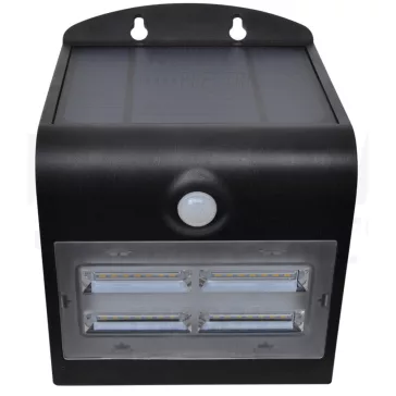   Tracon napelemes reflektor 3W 400lm 4000K IP65 fekete, LSLBB3W