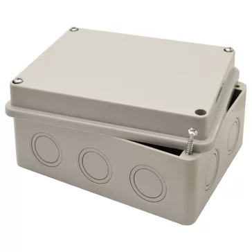 Tracon Falon kívüli kötődoboz könnyített oldalfallal elektronikai teli fedéllel 150x110x70mm, M