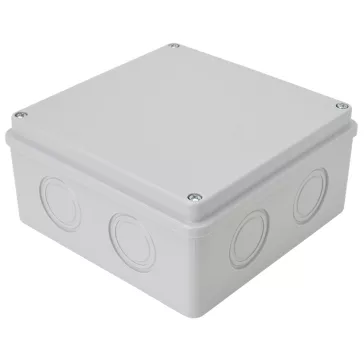   Tracon Falon kívüli kötődoboz könnyített oldalfallal teli fedéllel 150x150x70mm, MED15157