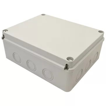 Tracon Falon kívüli kötődoboz könnyített oldalfallal elektronikai teli fedéllel 250x200x90mm, M