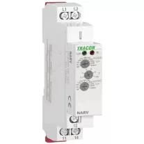   Tracon Feszültségfigyelő relé 1 fázisra AC/DC 10A 240V AC / 10A 24V DC, NARV1