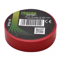 Tracon  P10-15 Szigetelőszalag, piros