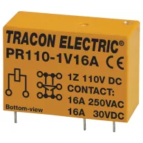 Tracon Print relé 1xCO érintkező 16A 110V DC, PR110-1V16A