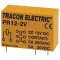Tracon Print relé 2xCO érintkező 5A 12V DC, PR12-2V