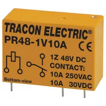 Tracon Print relé 1xCO érintkező 10A 48V DC, PR48-1V10A