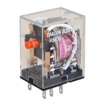   Tracon Miniatűr relé 2xCO váltóérintkező 3A-es 48V-os AC, RM09-48AC