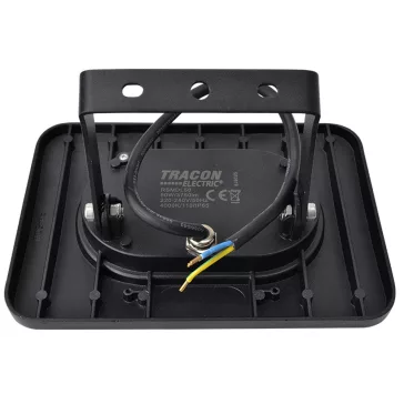 Tracon LED reflektor fekete 50W 3750lm 4000K IP65, RSMDL50