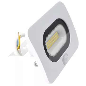   Tracon mozgásérzékelős led reflektor fehér 20W 1500lm 4000K IP65, RSMDLFM20