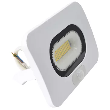   Tracon mozgásérzékelős led reflektor fehér 30W 2700lm 4000K IP65, RSMDLFM30