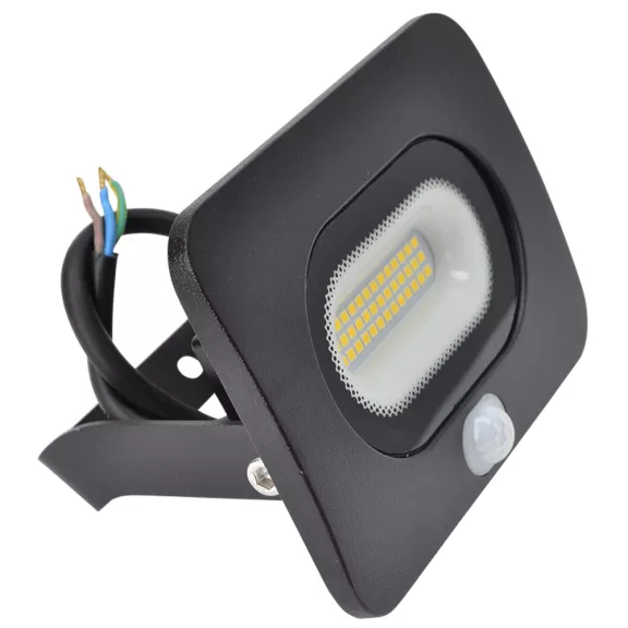 Tracon mozgásérzékelős led reflektor fekete 20W 1500lm 4000K IP65, RSMDLM20 Tracon mozgásérzékelős led reflektor fekete 20W 1500lm 4000K IP65, RSMDLM20