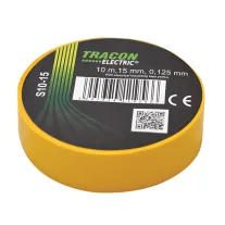 Tracon  S10-15 Szigetelőszalag, sárga