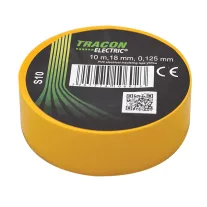Tracon  S10 Szigetelőszalag, sárga