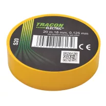 Tracon  S20 Szigetelőszalag, sárga