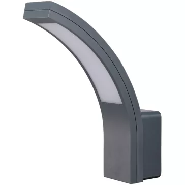   Tracon Fali lámpatest, ívelt forma, 15W-os  1100lm 4500K IP54 antracit, SLIBA15W