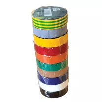   Tracon  SZIG-SET20 Szigetelőszalag válogatáskülönböző színekben 10 db/cs