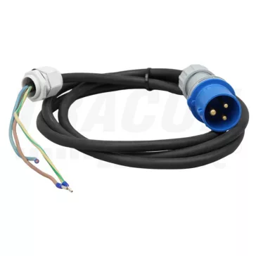 Tracon Gumikábel ipari csatlakozó dobozhoz, TDB-CABLE3P16