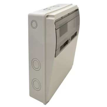   Tracon Ipari elosztó doboz szerelősínnel 11 modul, 300×230×115mm, IP55, TDB302210