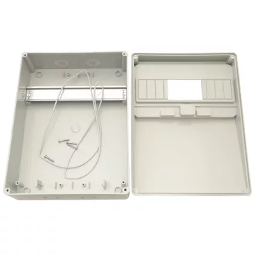   Tracon Ipari elosztó doboz szerelősínnel 11 modul, 300×230×115mm, IP55, TDB302210