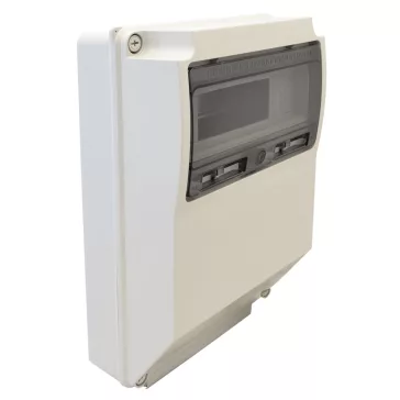   Tracon Ipari elosztó doboz szerelősínnel 12modul, 400×260×130mm, IP65, TDB362613