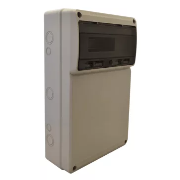   Tracon Ipari elosztó doboz szerelősínnel 16 modul, 505×330×150mm, IP65, TDB503315