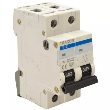 Tracon TDZ Kismegszakító, 6KA 2P D4A, TDZ-2D-4