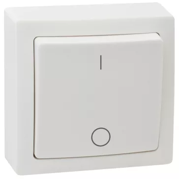   Tracon Falon kívüli kétpólusú kapcsoló 10AX/250VAC, IP20 (102), TFK102