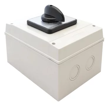   Tracon Tokozott főkapcsoló, BE-KI, 125A, 4P, 30kW, 88x88mm, 60°, TK-126/4T65