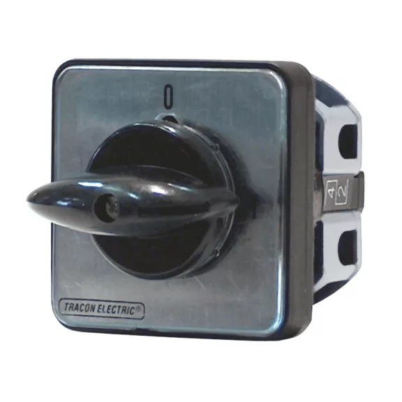 Tracon Tokozatlan főkapcsoló, BE-KI, 20A, 2P, 5.5kW, 48x48mm, 90°, TK-209/2 Tracon Tokozatlan főkapcsoló, BE-KI, 20A, 2P, 5.5kW, 48x48mm, 90°, TK-209/2