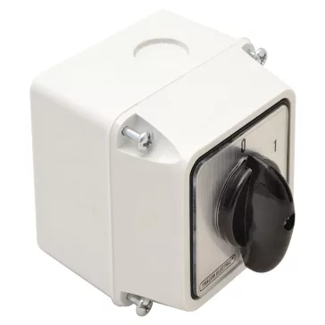   Tracon Tokozott főkapcsoló, BE-KI, 20A, 2P, 5.5kW, 48x48mm, 90°, TK-209/2T65