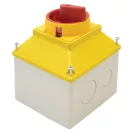 Tracon Tokozott tűzvédelmi főkapcsoló, lakatolható, BE-KI, 20A, 4P, 5.5kW, 48x48mm, TKFL-20T