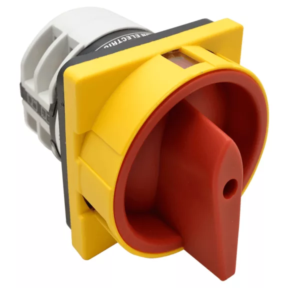 Tracon Tokozatlan tűzvédelmi főkapcsoló, lakatolható, BE-KI, 32A, 4P, 11kW, 64x64mm, TKFL-32 Tracon Tokozatlan tűzvédelmi főkapcsoló, lakatolható, BE-KI, 32A, 4P, 11kW, 64x64mm, TKFL-32
