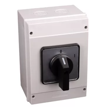   Tracon Tokozott közvetlen motor főkapcsoló, BE-KI, 160A, 37kW, 88x88mm, TKM-16/QT65