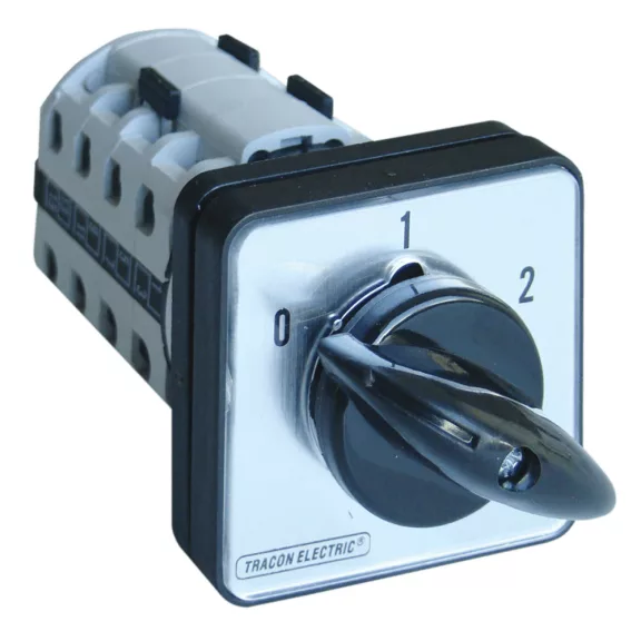 Tracon Tokozatlan Dahlander motor főkapcsoló, 25A, 7.5kW, 48x48mm, TKM-25/D Tracon Tokozatlan Dahlander motor főkapcsoló, 25A, 7.5kW, 48x48mm, TKM-25/D