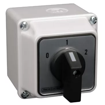   Tracon Tokozott Dahlander motor főkapcsoló, 32A, 11kW, 64x64mm, TKM-32/DT