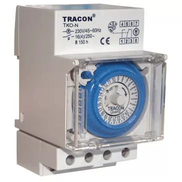 Tracon Mechanikus kapcsolóóra, sorolható, napi, TKO-N