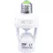 Tracon Beltéri Beltéri mozgásérzékelő adapter, infra, E27 foglalatba, TMB-E50