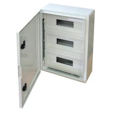   Tracon TME504018M Műanyag elosztószekrény maszkos 3x17 mod, 500x400x175mm, IP65