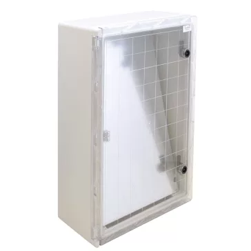  Tracon TME604020T Műanyag elosztószekrény átlátszó ajtóval 600x400x200mm, IP65