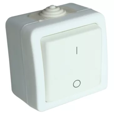   Tracon Falon kívüli kétpólusú kapcsoló 10AX/250VAC, IP54, (102), TR-PH04