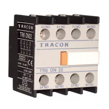   Tracon Homlokoldali segédérintkező TR1D/F és TR1E kontaktorokhoz, TR6DN04