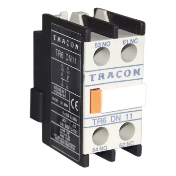   Tracon Homlokoldali segédérintkező TR1D/F és TR1E kontaktorokhoz, TR6DN20