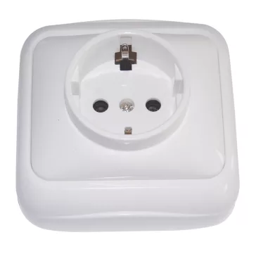   Tracon Falon kívüli csatlakozóaljzat (tapétakpcsoló) 16A/250VAC, IP20, TTK-11