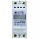 Tracon LCD kijelzésű fogyasztásmérő, közvetlen, 1 fázisú, 2 modul, TVOF12 Tracon LCD kijelzésű fogyasztásmérő, közvetlen, 1 fázisú, 2 modul, TVOF12