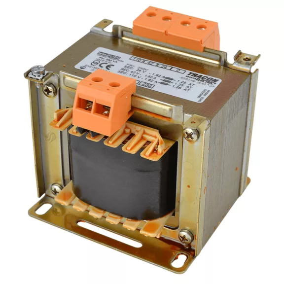 Tracon leválasztó transzformátor 150 VA, 230V / 24-42-110 V, TVTR-150-D Tracon leválasztó transzformátor 150 VA, 230V / 24-42-110 V, TVTR-150-D