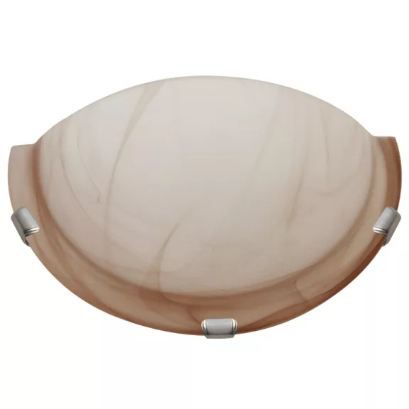 Tracon UFO-F-B Üveg oldalfali fél UFO lámpatest, bézs Tracon UFO-F-B Üveg oldalfali fél UFO lámpatest, bézs