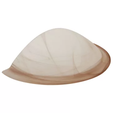 Tracon  UFO-F-B Üveg oldalfali fél UFO lámpatest, bézs