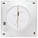 Tracon fürdőszobai elszívó ventilátor, golyóscsapágy+időzítő+v.zsalu+pára, VF100-BTSH Tracon fürdőszobai elszívó ventilátor, golyóscsapágy+időzítő+v.zsalu+pára, VF100-BTSH